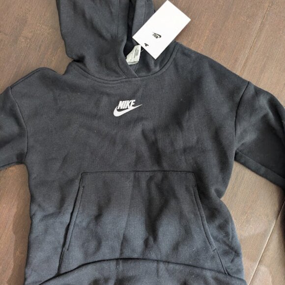 GENUINE Nike Little Boys Long Sleeve Textured Club Pullover Hoodie 6-7 - Picture 1 of 1